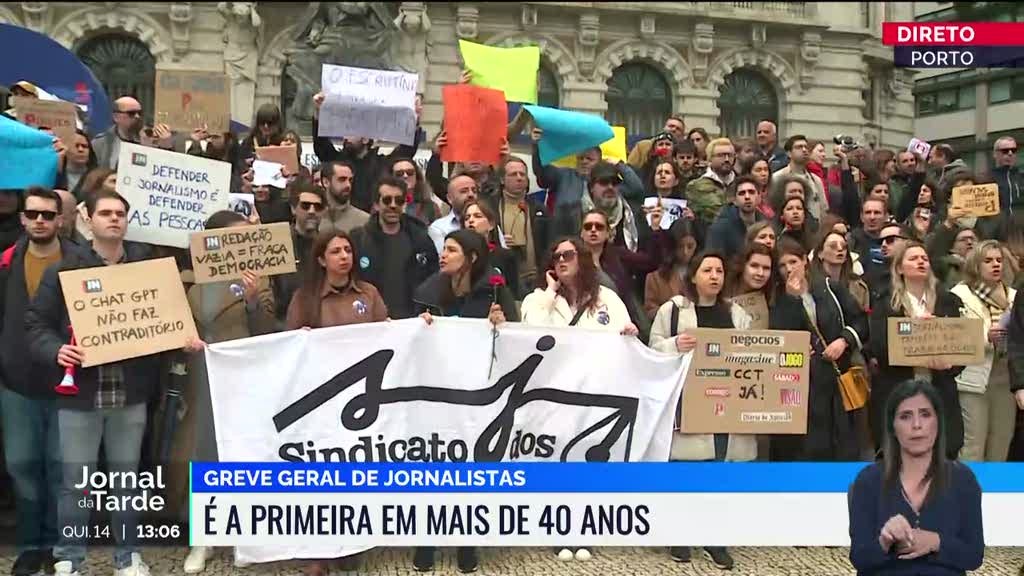 Greve Geral Jornalistas convocada pelo SJ contra a precariedade