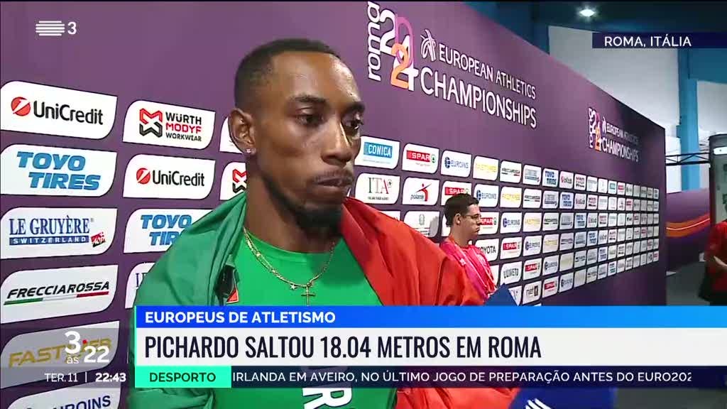 Europeus. Pichardo vice-campeão e Tiago Pereira em quarto lugar no triplo salto