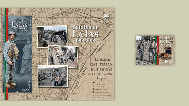 Imagem de CTT assinalam centenário da batalha de La Lys