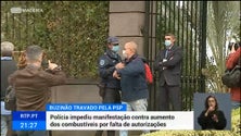 Imagem de PSP barrou manifestação contra o aumento dos combustíveis (vídeo)