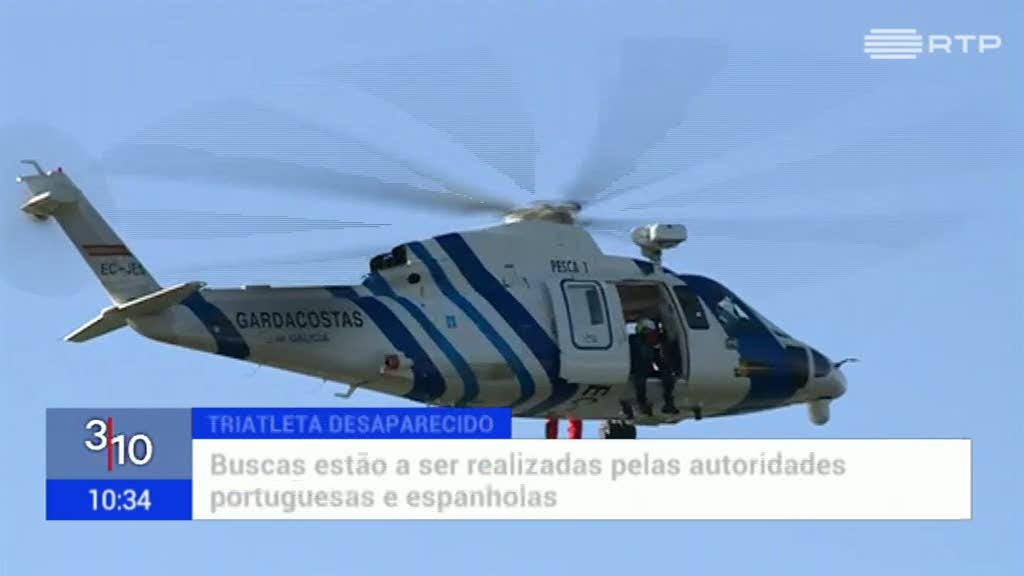 Buscas com sonar e ajuda de Espanha nas buscas de triatleta desaparecido no rio Minho