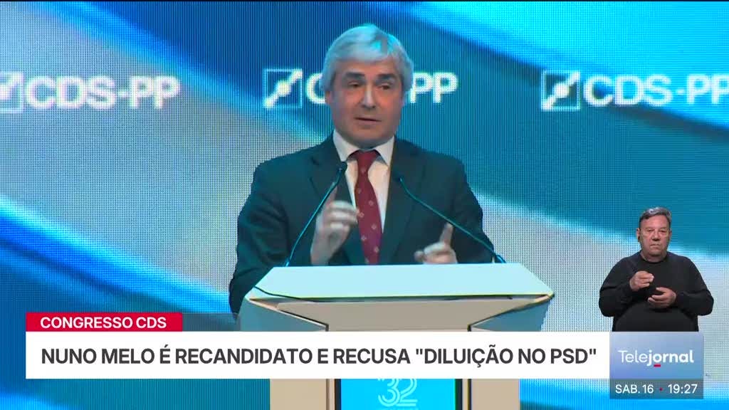Congresso do CDS. Nuno Melo garante que partido não é muleta do PSD