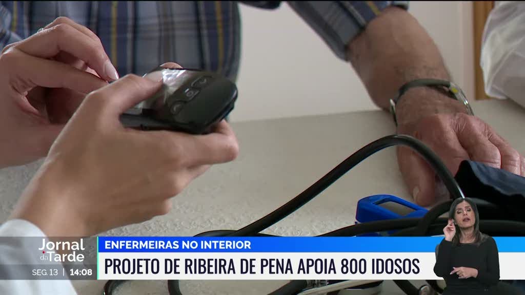 Enfermeiras ajudam centenas de idosos em lugares isolados de Ribeira de Pena