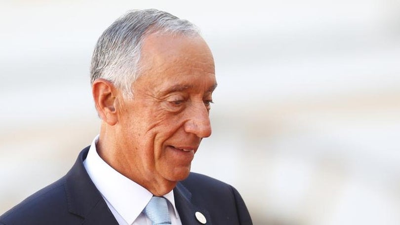 Marcelo Rebelo de Sousa em visita oficial à Madeira a 27 de março.