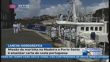Imagem de Navio ao serviço do instituto hidrográfico está na Madeira para atualizar a cartografia da costa portuguesa (Vídeo)