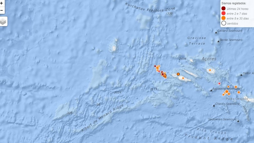 Imagem de Sentido sismo no Faial