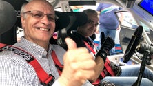 Imagem de Filipe Freitas, Paulo Mendes e Américo Gouveia testaram os Porsches para o Rali Vinho Madeira