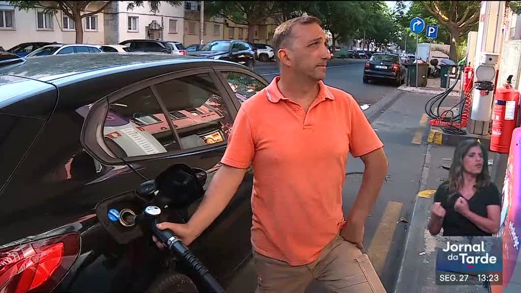 Litro de gasóleo está 9 cêntimos mais caro e gasolina sobre 3 cêntimos e meio
