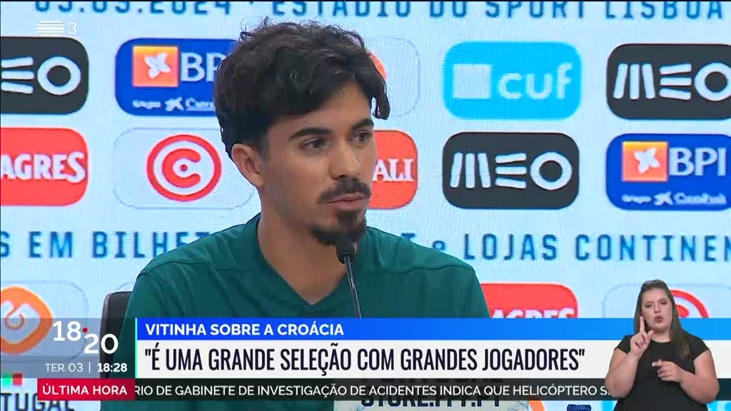 Liga das Nações. Vitinha deixou elogios à seleção da Croácia