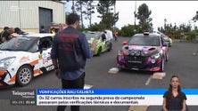 Imagem de 32 carros inscritos no Rali da Calheta passaram pelas verificações técnicas e documentais (vídeo)