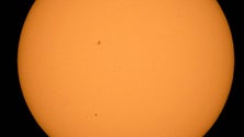 Imagem de Passagem do planeta mercúrio pelo sol foi acompanhada pelos alunos da UMa