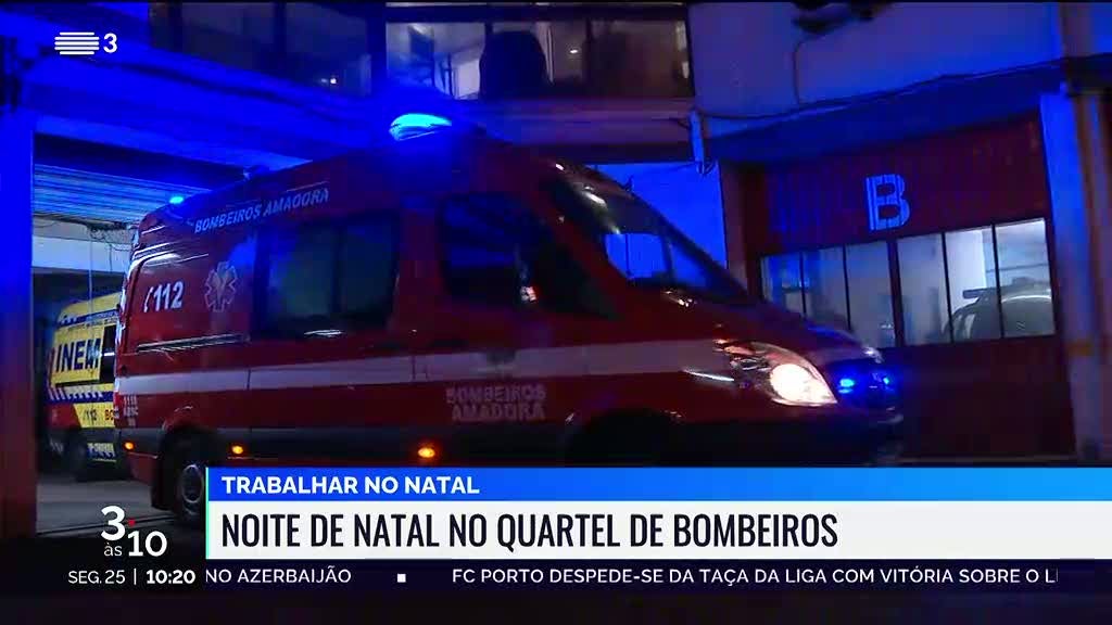 Hospitais, bombeiros, motoristas. Há quem trabalhe na noite de Natal