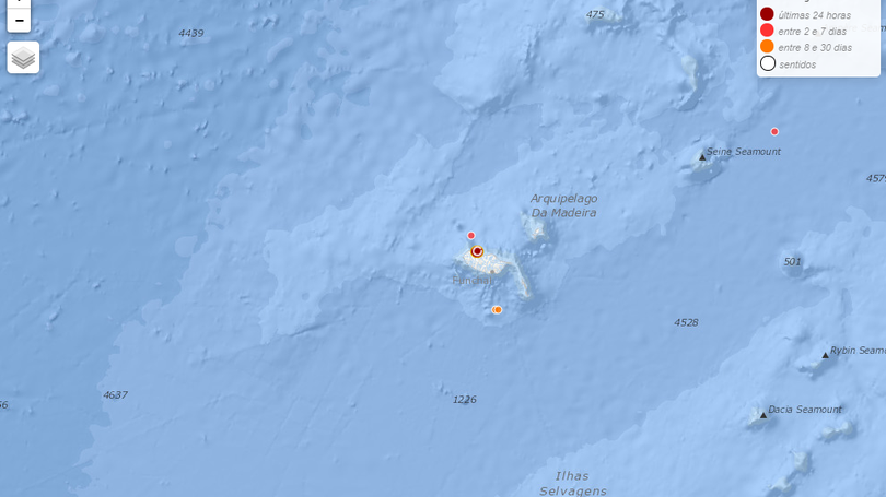 Imagem de Sismo a Este do Porto Moniz