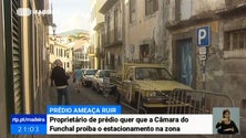 Prédio ameaça ruir na Rua de Santa Maria