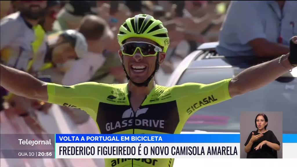 Volta a Portugal em bicicleta. Frederico Figueiredo é o novo camisola amarela