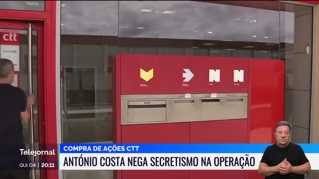 António Costa nega secretismo na operação de compra de ações dos CTT