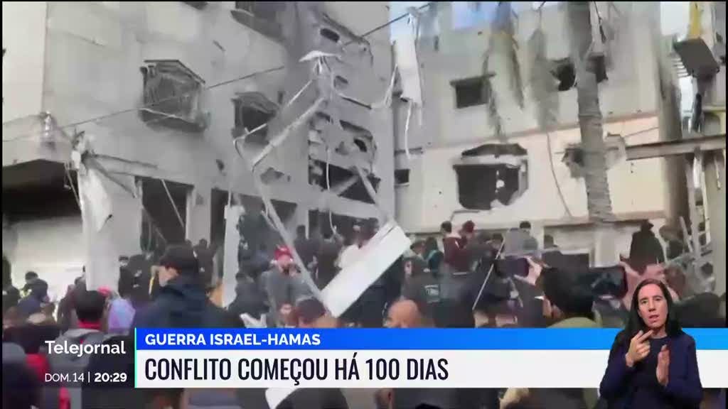 Travam-se combates ferozes em Gaza enquanto a guerra chega aos 100 dias