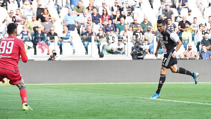 Cristiano Ronaldo marca na vitória da Juventus frente à SPAL