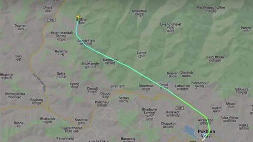 Imagem de Avião com 22 pessoas desaparece no Nepal