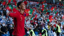 Imagem de Ronaldo titular no primeiro onze de Roberto Martinez