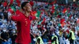 Imagem de Ronaldo titular no primeiro onze de Roberto Martinez