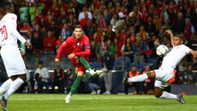 Imagem de Hat Trick de Cristiano Ronaldo faz manchetes por todo o mundo