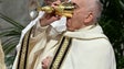 Imagem de Papa Francisco falha presença na Via Sacra de Roma devido ao frio