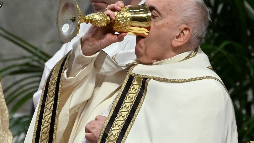 Imagem de Papa Francisco falha presença na Via Sacra de Roma devido ao frio