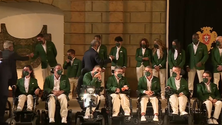 Imagem de Atleta da Terceira recebida por Marcelo Rebelo de Sousa (Vídeo)