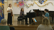 Imagem de Violinista alemã ministra aula a estudantes do Conservatório (vídeo)