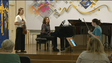 Violinista alemã ministra aula a estudantes do Conservatório (vídeo)