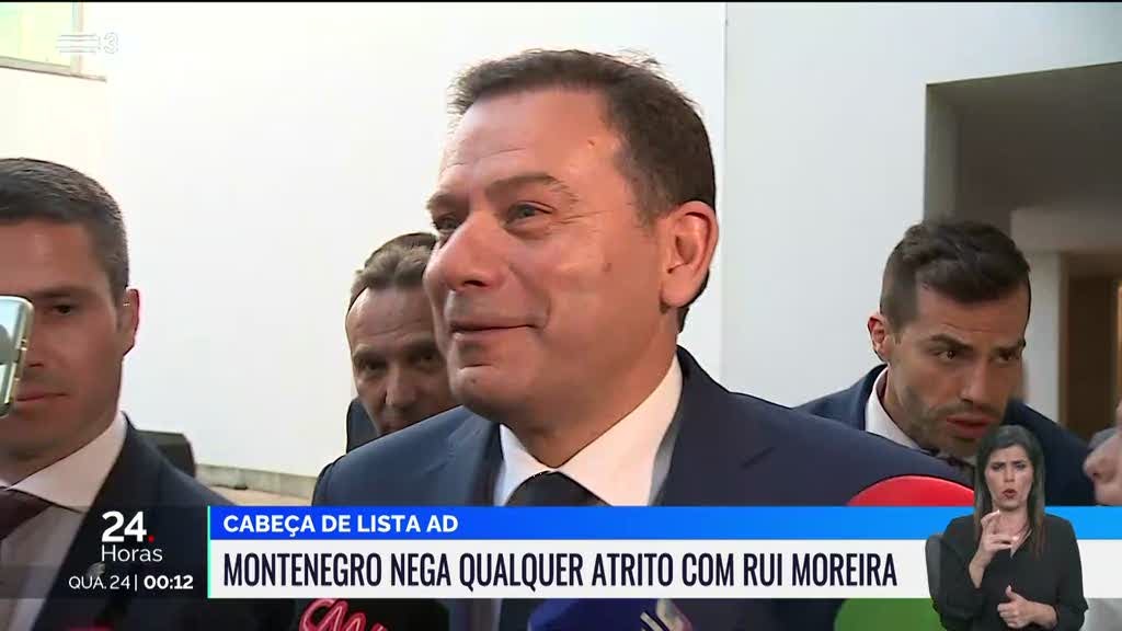 Lus Montenegro afiana que no tem "atrito" com Rui Moreira