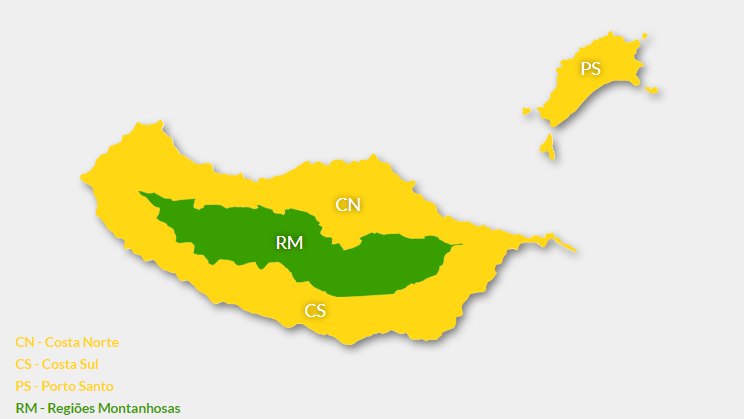 Imagem de Madeira sob aviso amarelo devido ao calor