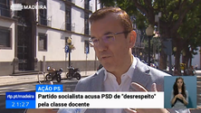 PS acusa PSD de “desrespeito” pela classe docente (Vídeo)