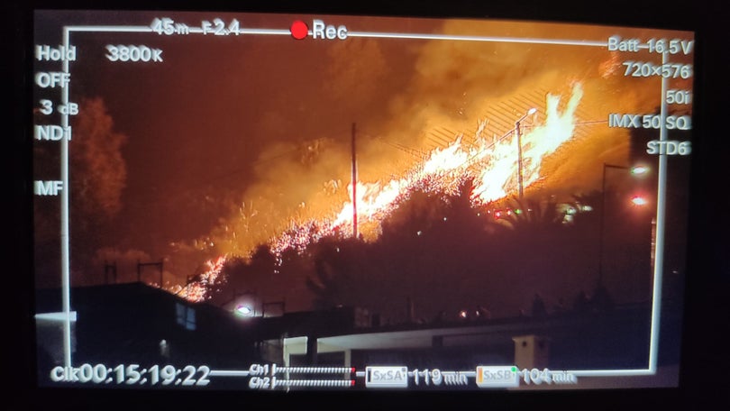 Imagem de Incêndio na zona das Neves