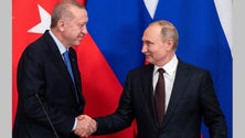 Imagem de Presidente turco quer que Putin se torne no «artesão da paz»