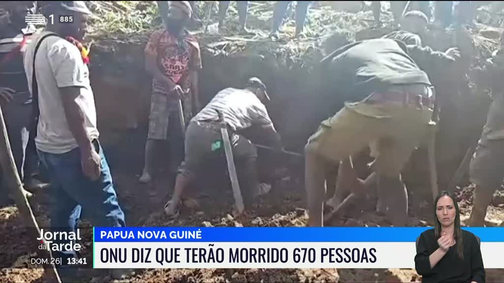 Deslizamento de terra na Papua Nova Guiné poderá ter provocado 670 mortos