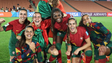 Imagem de Jogadoras portuguesas festejam presença na fase final do Mundial (vídeo)