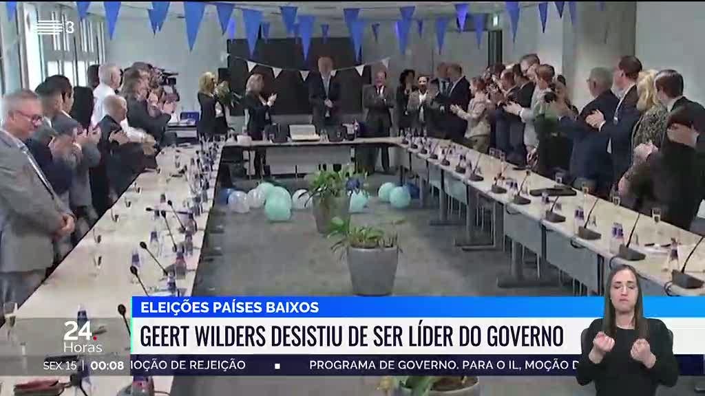 Líder nacionalista dos Países Baixos desiste de liderar novo governo