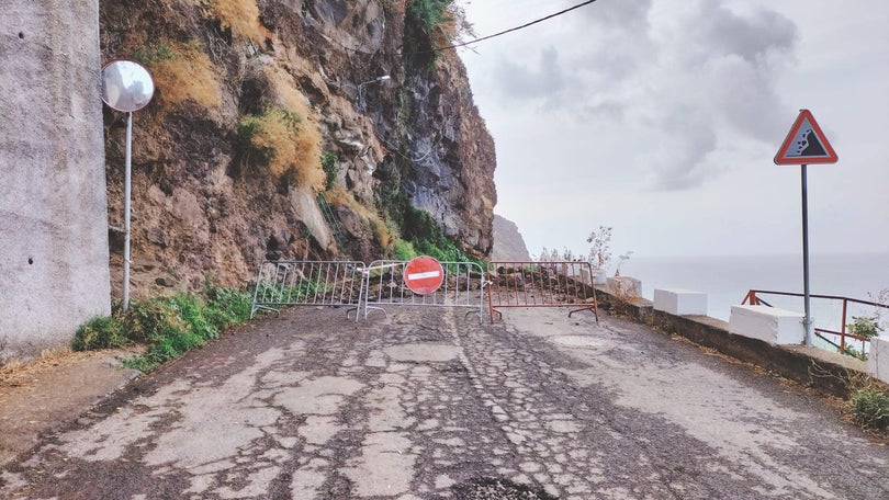 Imagem de Limpeza de escarpa obriga a encerramento da Estrada dos Anjos