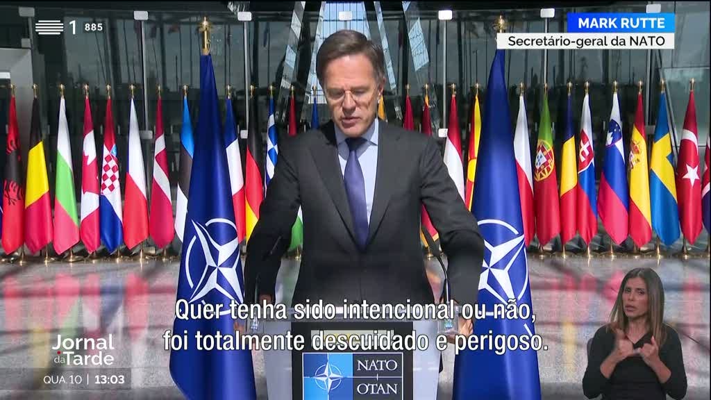 "Imprudente e perigoso". NATO condena violação do território polaco pela Rússia