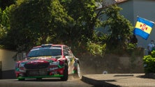 Alexandre Camacho de Skoda Fabia Rally2 Evo na Calheta