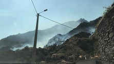 Imagem de Fogo na Serra de Água ameaçou habitações