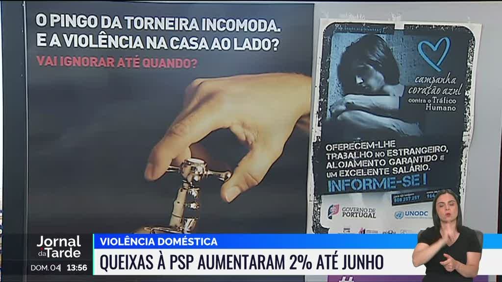 Violência doméstica. Queixas à PSP aumentaram 2% até junho