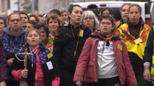 Grupo de 300 romeiras fazem caminhada espiritual em São Miguel