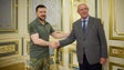 Imagem de Zelensky agradeceu a Santos Silva apoio de Portugal e pediu mais armamento