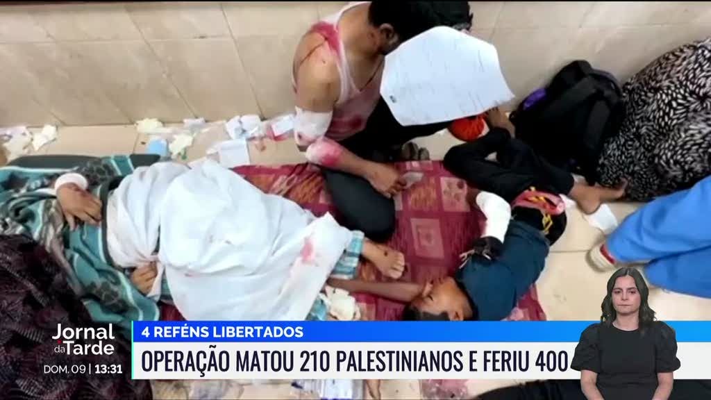 Operação que libertou quatro reféns israelitas terá causado a morte de 210 palestinianos