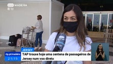 Imagem de TAP trouxe esta terça-feira cem passageiros de Jersey num voo direto (Vídeo)