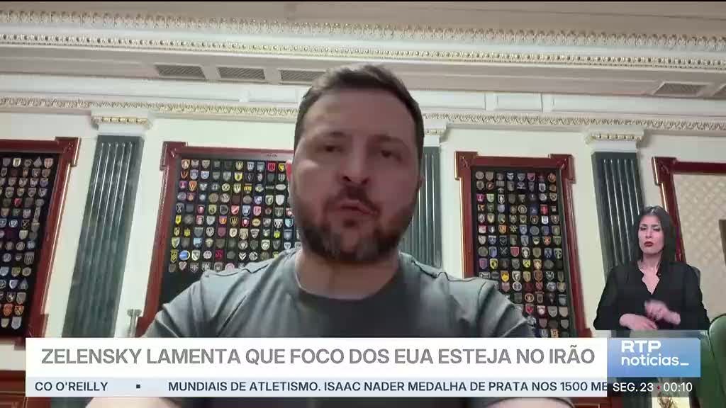 Ucrânia tenta reter atenção de Washington face à crise no Irão