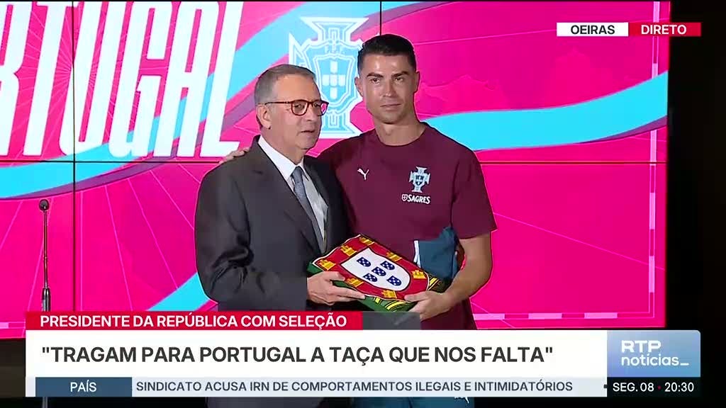 Seguro foi à Cidade do Futebol dar uma palavra de 